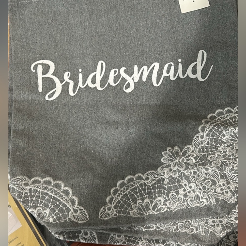 Grey totes for Wedding Party